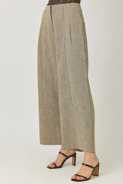 Sparklett Pinstripe Trouser in Sand - Mystree