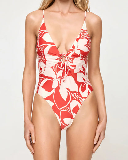 Piper One Piece Swimsuit in Hibiscus Bloom - LSpace